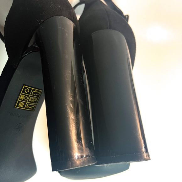 Like new✨Truffle collection black open toe heels - Picture 5 of 6